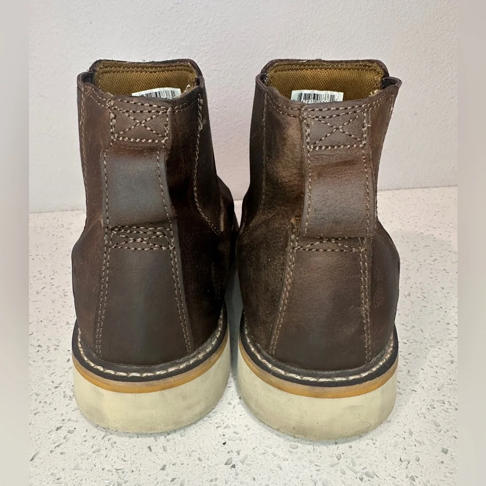 Carhartt Chelsea Wedge Boot Brown Oil Tanned Leather Slip On Men’s Size 12 - Picture 4 of 10